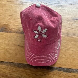 Distressed Red Baseball Cap - Buckeyes - Ohio State University